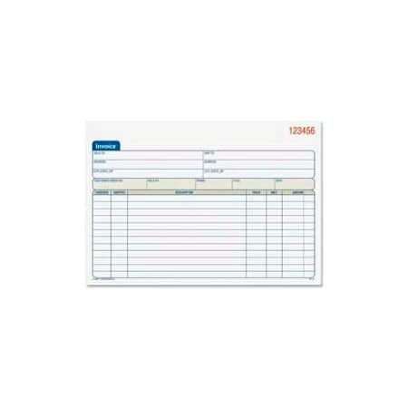 Adams® Invoice Book, 2-Part, 8-7/16 X 5-9/16, White/Canary, 50 Sets/Pad